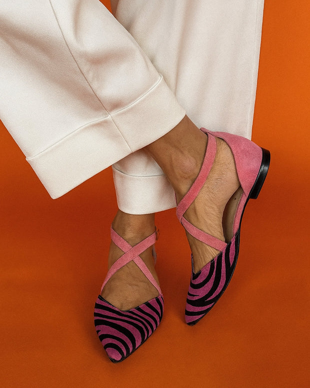 Asilia - Striped Pointed Sandals