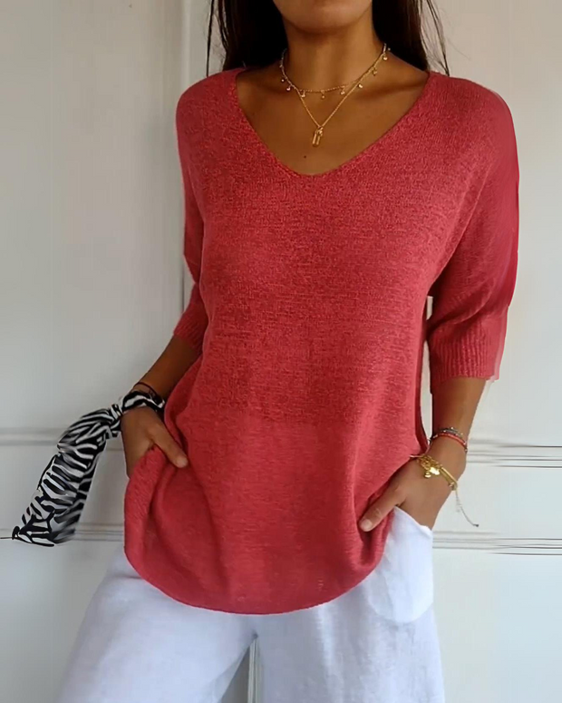 CELIA - BREATHABLE COTTON BLOUSE