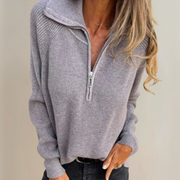 VIOLET - CASUAL LONG-SLEEVED KNIT JUMPER