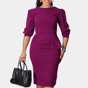 Claudine Bloom | Refined Ruffle Midi Dress