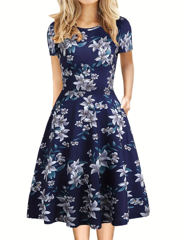 Evelyn Quinn | Retro A-Line Summer Dress