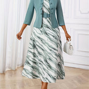 Amelie Lane | Printed Belted Two-Piece Set