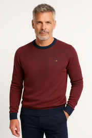 Men's Sweater with Check Pattern