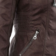 NORE | Mode leather jacket with hood