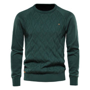 Men's Sweater with Check Design