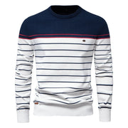 Men's Sweater with Stripe Design