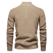 Men's Sweater with Button Design
