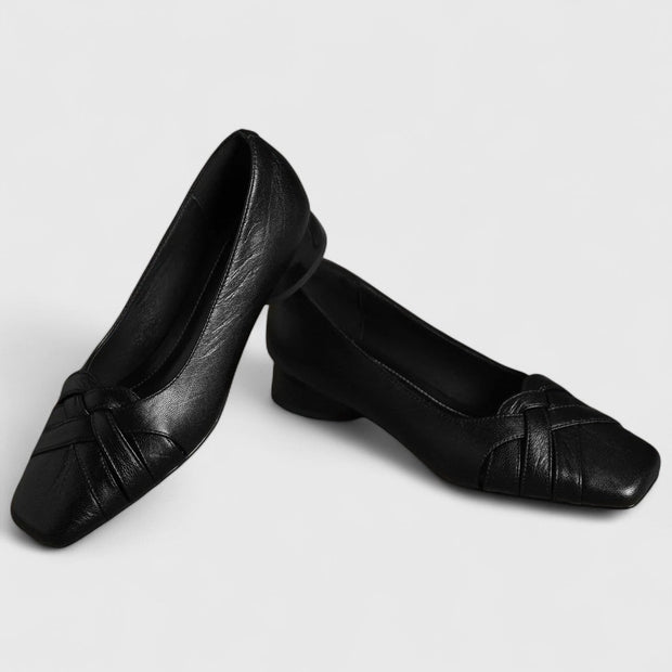 Tracey – Elegant Braided Low Heel Pumps