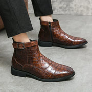 Dylan | Boots with Buckle in Vegan Leather