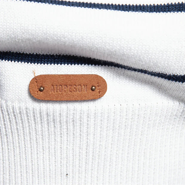 Men's Sweater with Stripe Design