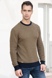 Men's Sweater with Check Pattern