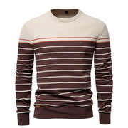Men's Sweater with Stripe Design