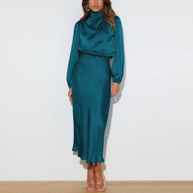 Maristella | Luxury Satin Maxi Dress