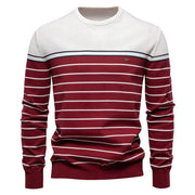 Men's Sweater with Stripe Design