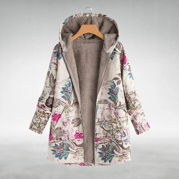 Mira™ - Elegant Floral Fleece Jacket