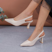 Sandra - Pointed Toe Slingback Stiletto Heels