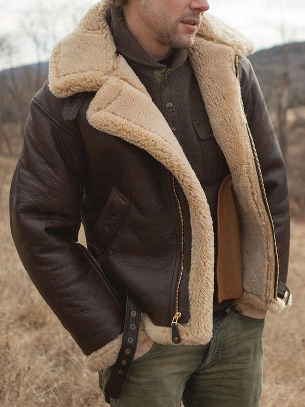 Matthew | Shearling Aviator Jacket