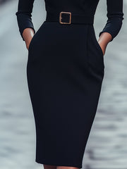 Claribel | Refined Black Dress