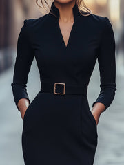 Claribel | Refined Black Dress